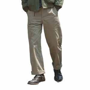 brs WWII Army Chino Pantalon 1942 Modèle Khakis Style militaire Pantalons décontractés L5y9 #