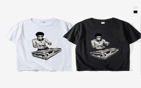 Bruce Lee Dj unisexe t-shirt 2019 drôle Tony Stark Fans de film Kung Fu été mode lettre imprimé coton t-shirt t-shirts personnalisés 958206321