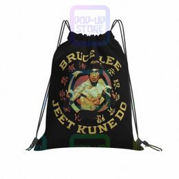 Bruce Lee Jeet Kune Do Master Sacs à cordon sous licence Sac de sport Bookbag Formation Shop Sac Vêtements Sacs à dos g0qI #