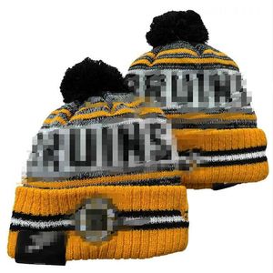 BRUINS Mutsen Bobble Hoeden Baseball Ball Caps 2023-24 Modeontwerper Bucket Hat Chunky Faux Pom Beanie Kerst Sport Gebreide Muts