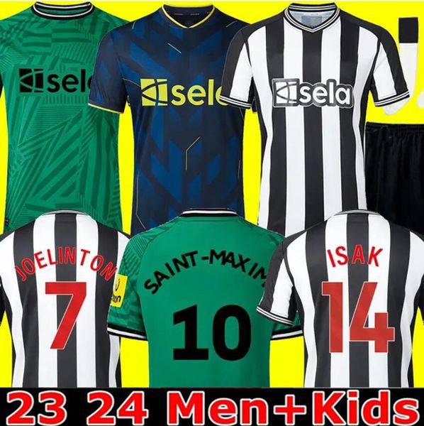 NeWCastLeS BRUNO G. 23 24 Maillots de football ISAK NUFC troisième UNITEDS JOELINTON TRIPPIER 2023 2024 Maillot de football MAXIMIN Hommes Ensembles de maillots pour enfants ALMIRON WILSON