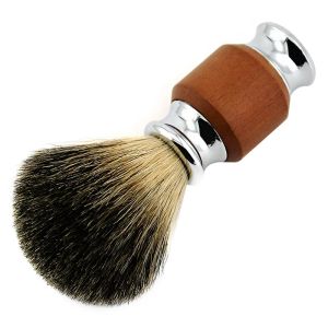 Brosse 1pcs Pure Badger Hair Beard Bruss