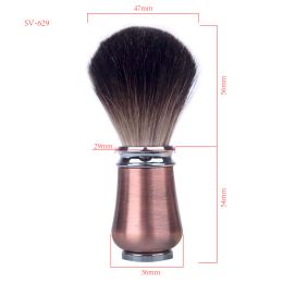 Brosse arttecret sv629 de haute qualité c de qualité c cheveux bronze en métal manche rasage de barbe rasage de la barbe Brosse de salon outils de coiffure masculine