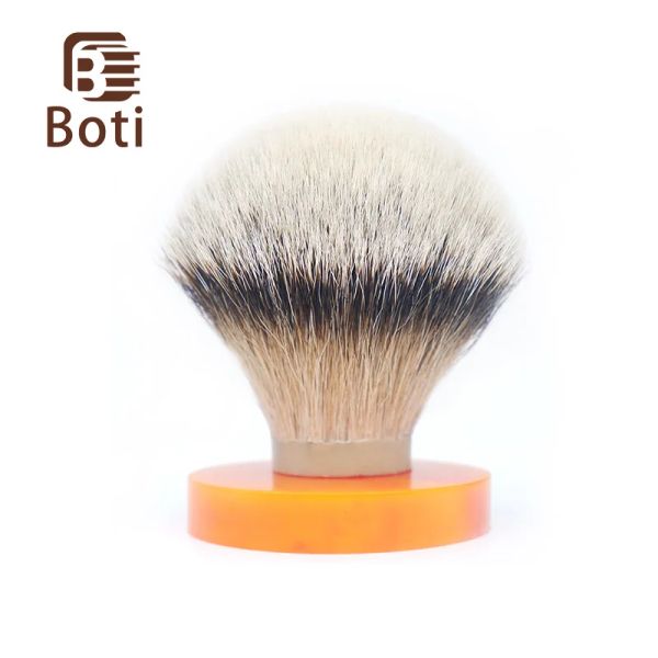 Brush BOI Brushshd Silk HMW Silvertip Badger Hair Knot Super Halite Density Silk HMW Silvertip Bulb Shape Shaulfr Brush