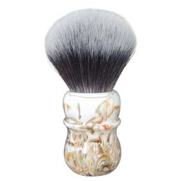 Brosse DSCOSMETIQUE 30 mm Café G7 Brosse de rasage des cheveux synthétiques pour la brosse à raser de l'homme