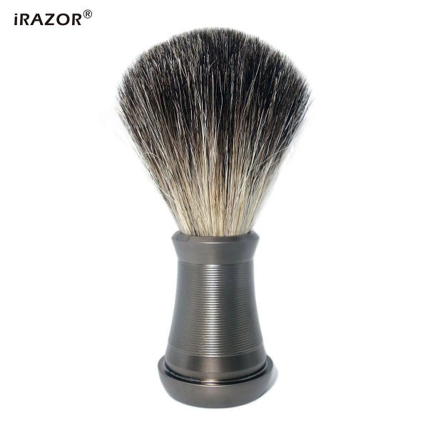 Brosser le nouveau rasage des cheveux purs purs Brosse Gris Gris Gris Original Design fabriqué à la main Gandage de toilettage professionnel Cadeau pour les hommes