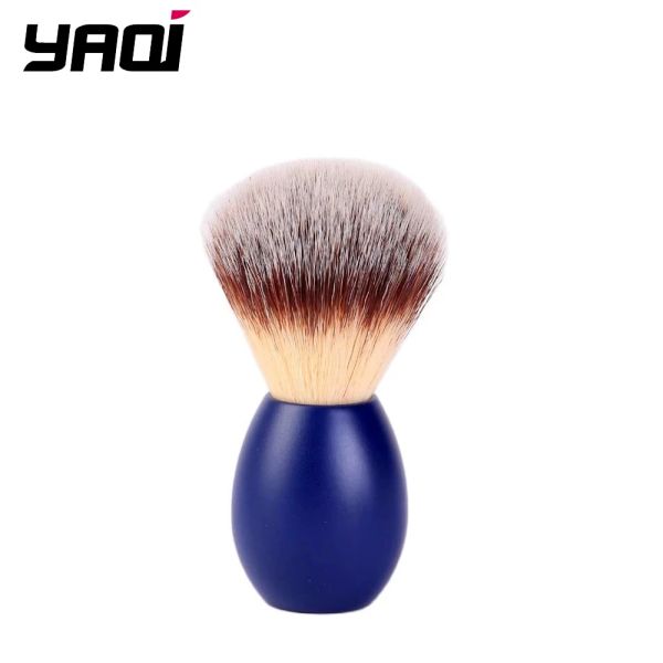 Brush Yaqi Bunny Tuxedo Knot Brocha de afeitar para hombre en versión azul para el día de Pascua