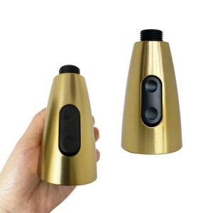 Geborsteld gouden keukenkraan spuitspuitmondstuk G1/2 Uittrek de douche spray head tap accessoire vervanging beluchtmondstuk