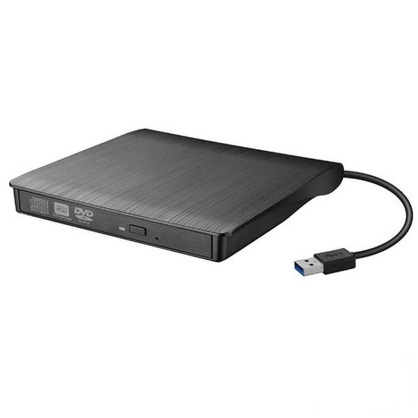 Lecteur optique DVD-ROM USB 3.0 brossé lecteur de CD-ROM externe Ultra-mince ordinateur de bureau ordinateur portable tablette lecteur DVD