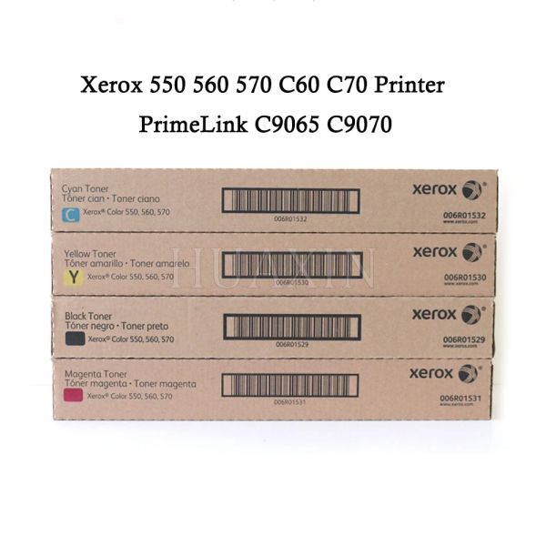 Brosses 1 SET CMYK ORIGINAL NOUVELLE Version américaine Cartouche de toner pour Xerox 550 560 570 C60 C70 IMPRIMER PRIMPRELINK C9065 C9070 peut utiliser dans l'UE