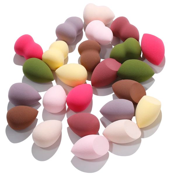 Brosses 100pcs maquillage premium Sponge Beauty Puff Makeup Egg, Sponge de poudre de fondation pour liquide, crème