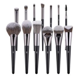 13 pièces/ensemble pinceaux de maquillage Pro ensemble fond de teint poudre ventilateur maquillage brosse Kit 3D pointillé fard à paupières correcteur angle sourcils ombre