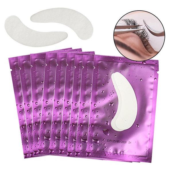 Pinceles 200 pares de almohadillas para pestañas para extensión de pestañas, parche de papel de gel, injerto de pestañas debajo de parches para ojos, pegatinas de papel, envolturas, herramientas de maquillaje