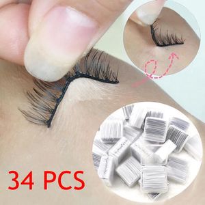 Borstels 34 stks/doos Zelfklevende LijmGratis Wimper Lijm Strip Hypoallergene Valse Wimpers Makeup Tools Lijm Wimper Strip Lash Tape