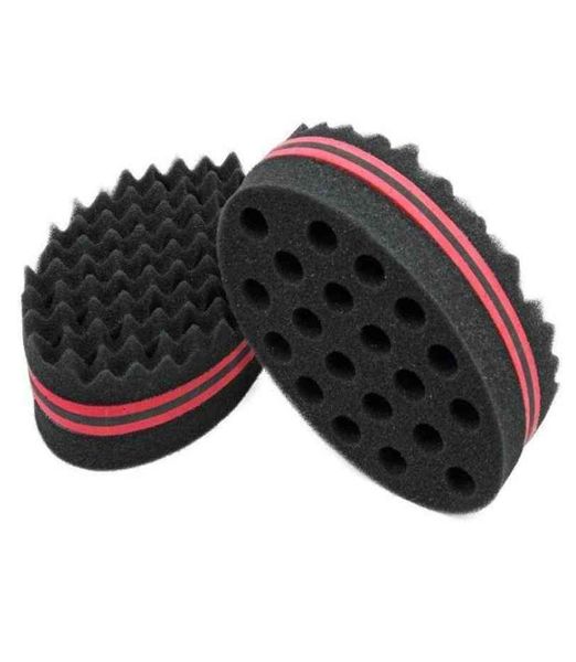 Brosses 37 DHL Livraison Double Magic Hair Dreads ing Locks Dreadlocks Curl Brosse Éponge Bobine Vague Barber Toolcategory4172510