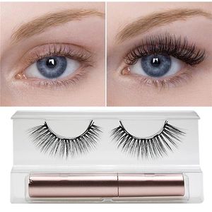 Pinceaux 3D cils magnétiques ensemble imperméable à l'eau durable naturellement magnétique Eyeliner aimant cils maquillage Extension faux cils Kit