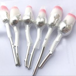 Brushes 6 pièces/ensemble tout nouveau pinceau Rose fond de teint apprêt Blush poudre pinceau de maquillage ensemble de fleurs de Rose 6 pièces dans un mélange de fard à paupières Contour