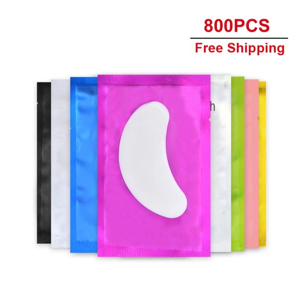 Brosses 800 paires Patches pour les yeux Extension des cils sous les coussinets maquillage Hydrogel Gel Patches pour cils Autocollants PADS Tools Wholesale