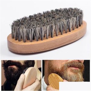 Brosses Barbe Bro Sha Brosse Sexy Homme Gentleman Garniture Modèle Toilettage Rasage Peigne Styling Outil Poils De Sanglier Dbc Vt0668 Drop D Dhmh3