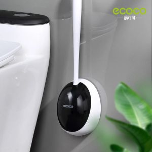 Borstels ECOCO toiletborstel zonder dode hoek Reinigingsgereedschap Badkameraccessoires Huishoudelijke schoonmaakborstel met lange steel