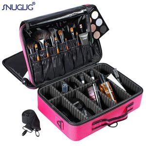 Borstels Vrouwelijke Upgrade Cosmetische Tas Hoge kwaliteit Reisborstel Make-up Box Bolso Mujer Grote Professionele Beauty Make-up Case Organizer