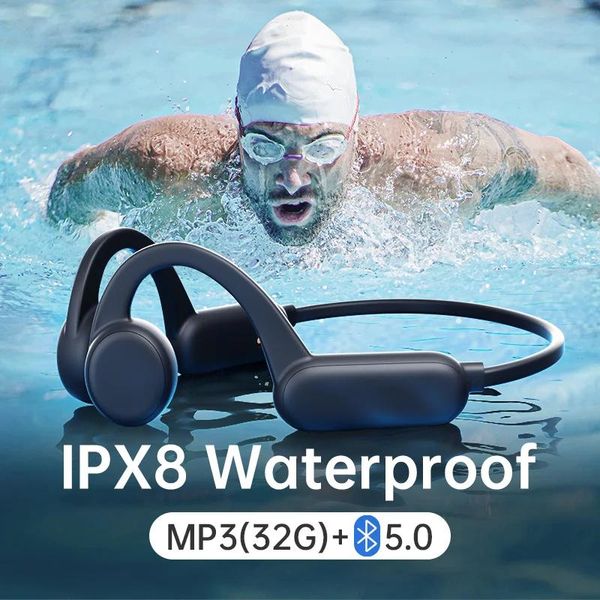 Brosses pour Xiaomi Sony écouteur sans fil natation conduction osseuse Bluetooth Ipx8 casque étanche avec 32g Ram Mp3 musique Microphone