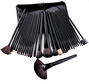 Brochas Bolsa de regalo de 24/32 piezas Juegos de brochas de maquillaje Brochas cosméticas profesionales Brochas para cejas Base en polvo Sombras Pinceaux Herramientas de maquillaje