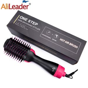 Brosses Peigne à air chaud 3 en 1 OneStep Sèche-linge à air chaud Brosse Styler et Volumiseur Lisseur Bigoudi Cheveux secs et mouillés Utiliser une brosse à cheveux