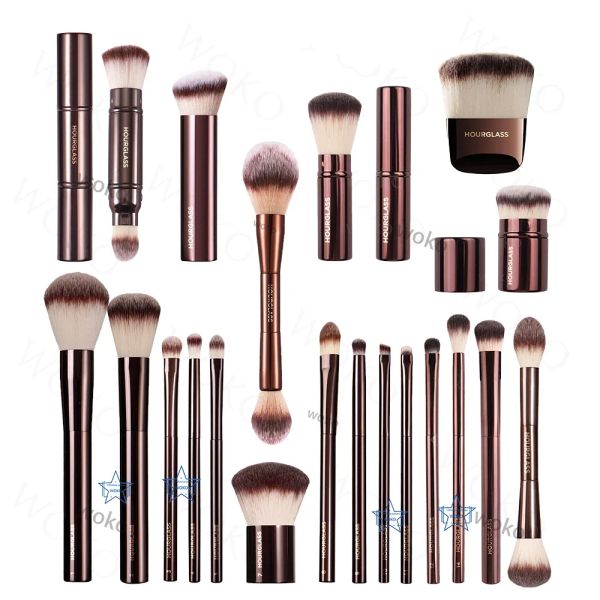 Brosses sablier 3 / 22pc Powder Foundation Makeup Brush Set Kabuki Contour Crème Blush Bronzer Makeup Makeup Eyeshadow Eyeliner Smudge Brush