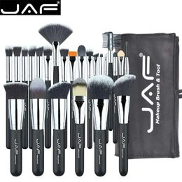 Pinceles Jaf 24 Uds. Juego de brochas de maquillaje profesional herramienta de maquillaje de alta calidad kit cosmético sintético de estudio de función completa