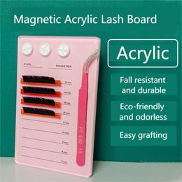 Borstels Magnetisch Acryl Lash Board Putpincet Lijm Lijmpallets Voor Wimperverlenging Make-up Gereedschap Wimpers Paletstandaard met vinkje