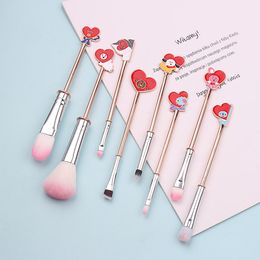 Pinsel Make-up-Pinsel-Set, Lidschattenpinsel, Lippenpinsel-Set, Make-up-Werkzeug, Mädchen-Geschenk, 8 Stück, Anime-Peripherie-Make-up-Pinsel