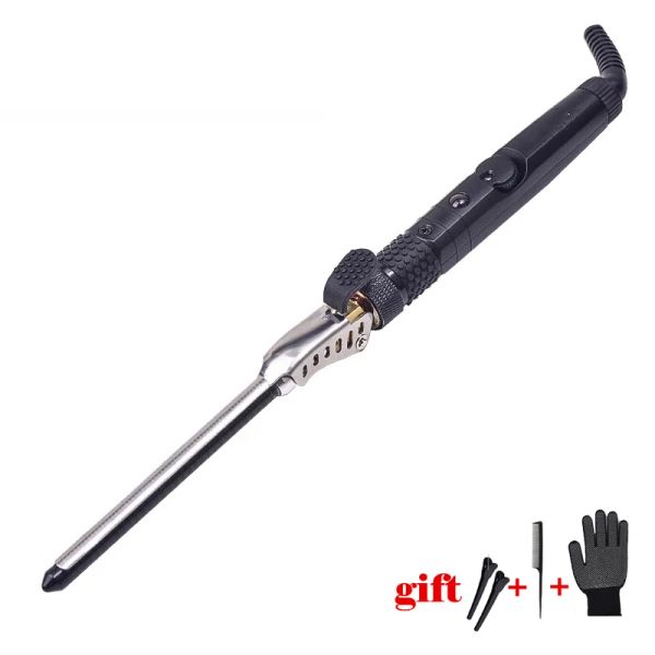 Brosse les cheveux de garçon de garçon pour hommes currage en céramique Curling Band Petits cheveux profonds currus bouclés Roulers Rotation Rotation à 360 degrés