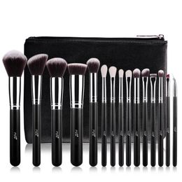 Brosse MSQ Pro 15 Stucke Makeup Pinsel Set Powder Foundation AUPENSCHMINKE BILDEN Bursten Kosmetik Weiche Synthetische Haar Mit Pulled