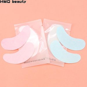 Brosses Nouvelles cils en greffage bleu rose sous coussins pour les yeux Lash Lash Extension Patches en papier Sticker Eye Sticker Wraps Foels Makeup Tools