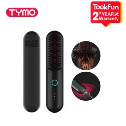 Brosses Nouvelles Tymo Wireless Straight Peigt Electric Hair Brushes Brustes de cheveux professionnels Brosse Brosse négative Style de soins capillaires