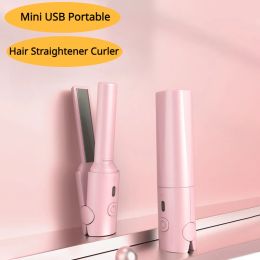 Brosses Pobile de cheveux sans fil portable peigne 180 ° Température constante de voyage Curler Styler USB PLIGNE INTÉRIEUR ANTIDING sans fil