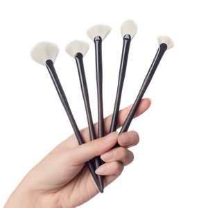 Borstels Professionele handgemaakte make-up kwasten Zacht Saibikoho Geitenhaar Kleine waaier Markeerstift Oogschaduwborstel Ebbenhouten handvat Make-up kwast