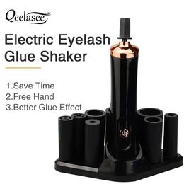 Pinceaux Qeelasee colle à cils Shaker dispositif de réveil électrique pour colle à cils outil de maquillage mains à libération rapide et efficace