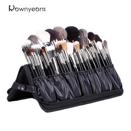 Borstels Rownyeon Make-upborstel Organisator Tas Borstels Houder Professionele Make-up Kwastenset Organisator Zwart (alleen penseeldoos)