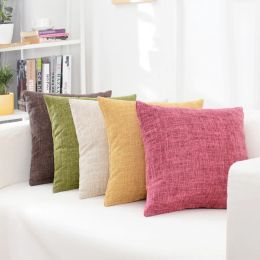 Brushes Solid Sofa Waist Cushion Cover Pillow 30x50/40x40/45x45/40x60/50x50/55x55/60x60cm Cheaper Decorative Throw Pillowcase for Home