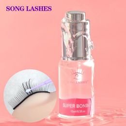 Pinceaux SONG LASHES 15 ml Super Bonder Rétention plus longue Greffage Extension de haute qualité Cils Outil de maquillage liquide transparent