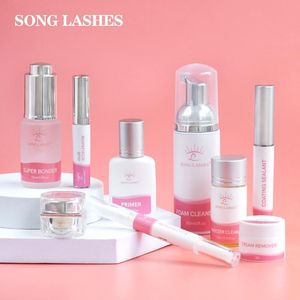 Brosses SONG LASHES 9 Types de liquide, choix multiples, soins après-vente, liquide pour extensions de cils, outils de maquillage