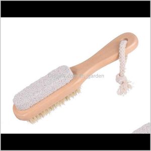 Borstels, sponzen struikgewassen badkamer accessoires huizen tuin drop levering 2021 bad manen haren houten puimsteen pedicure callus pedicure callus