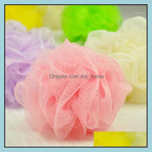 Brosses, Éponges Épurateurs Accessoires de salle de bain Maison Jardinvente en gros - Boule de bain Baignoires Masador Corps Nettoyage Maille Douche Pouf Lavage Éponge Scru