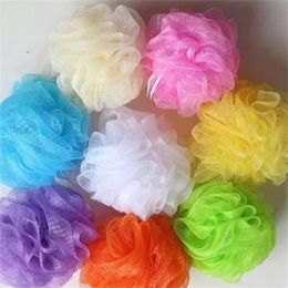 Borstels sponzen struikgewas loofah bad spons melkaccessoires nylon douchebal 10g zachte lichaamsreiniging