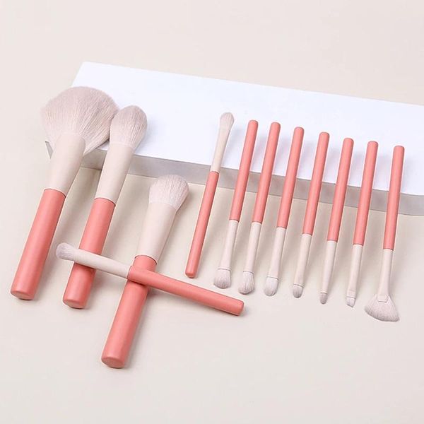 Brushes Zoreya Juego de brochas de maquillaje, 12 piezas, polvo profesional para cejas y pestañas, brochas para base sintética, maquillaje, cosméticos, belleza