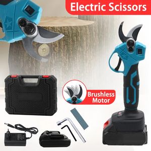 Sécateur électrique sans brosse, outil de jardin, sécateur, ciseaux de jardin électriques sans fil, compatibles avec les arbres fruitiers, 18V, 240219