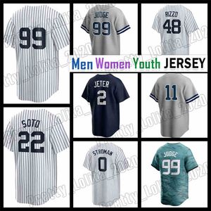 99 Aaron Judge Juan Soto Baseball Jersey 2 Derek Jeter Anthony Volpe New Yorks Marcus Stroman Rizzo Giancarlo Stanton Yankees Carlos Rodon Trent Grisham Alex Verdugo