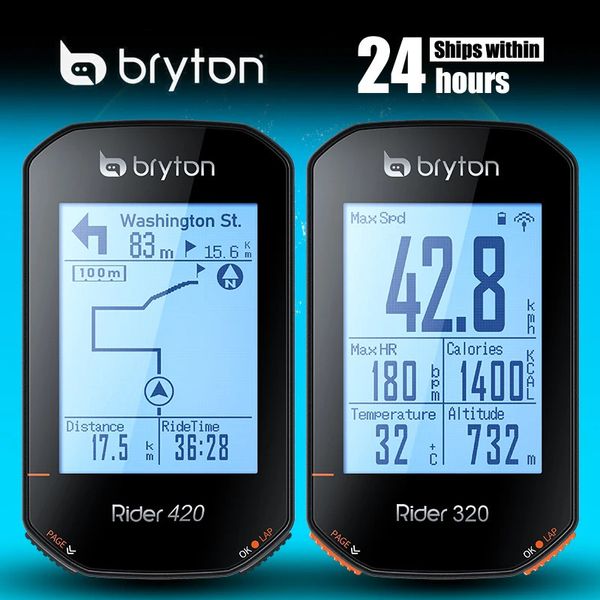 Bryton Rider420 420 420E Rider320 320 320E GPS ordinateur de vélo vélo japonais italien allemand portugais espagnol compteur kilométrique de cyclisme 240202